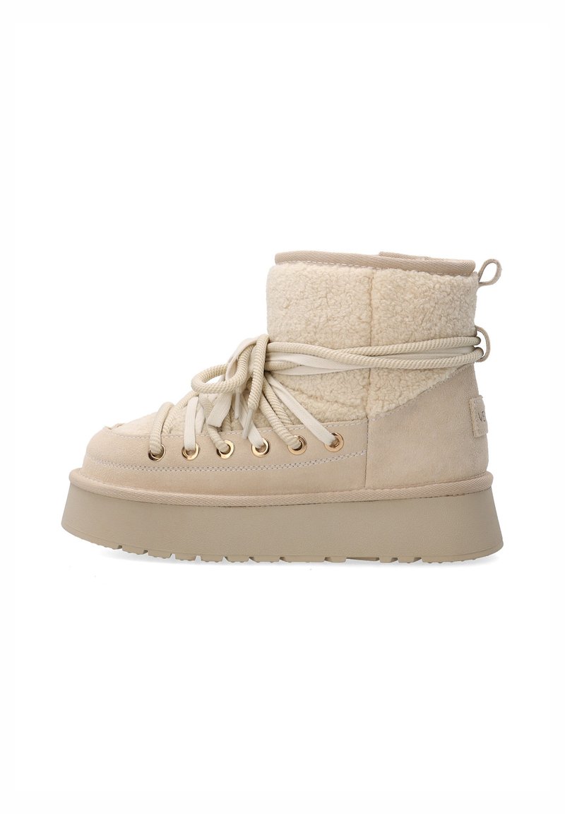 VENEZIA HIGH HEELED ANKLE BOOTS - Snowboot/Winterstiefel - beige ...