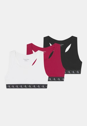 BRALETTE 3 PACK - Bustier - blissful berry/black/white