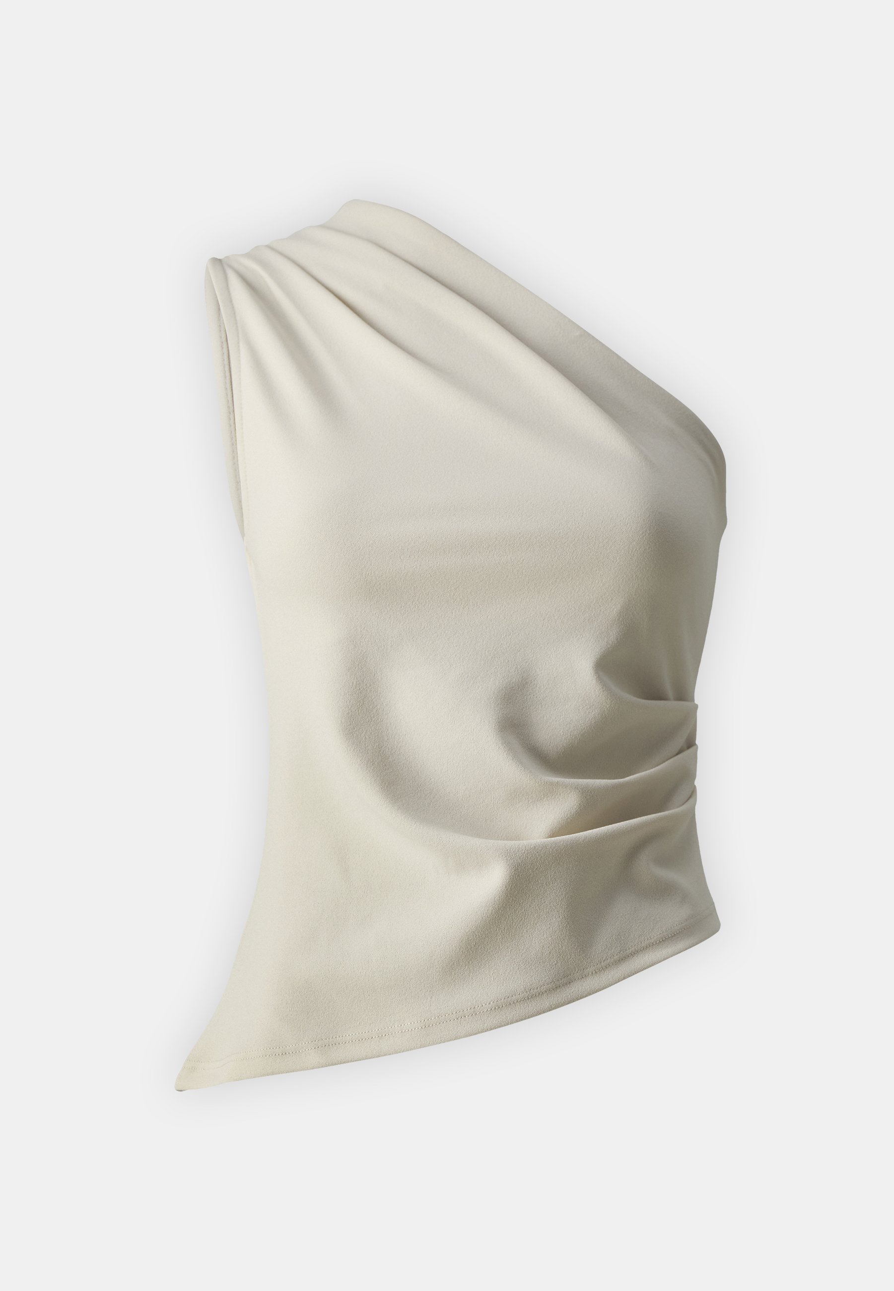 One-shoulder draped top