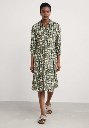 Seasalt Cornwall CUDDEN - Jersey dress - green clay stamp moss
