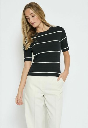 Minus Camiseta estampada - s black stripe