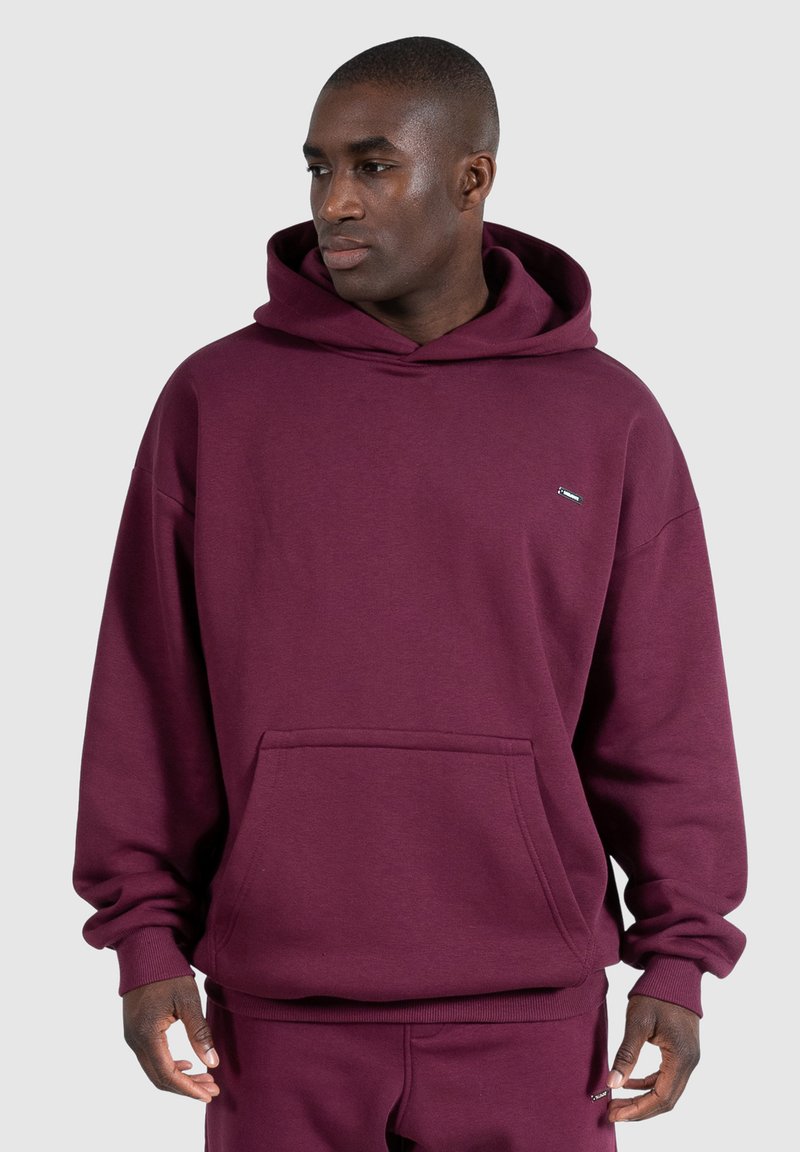 Smilodox DAWSON OVERSIZED HOODIE - Felpa con cappuccio - bordeaux