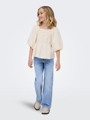ONLY GIRLS JEANS MIT WEITEM BEIN KOG JULLES NIEDRIGE TAILLE GERADE GESCHNITTEN JEANS - Jean boyfriend - light blue denim