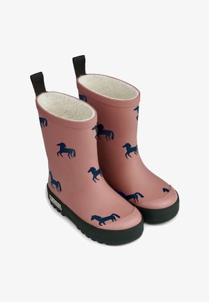 Liewood, MASON THERMO RAINBOOT UNISEX - Bottes en caoutchouc - horses/dark rosetta