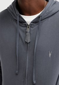 AllSaints BRACE ZIP HOODY - Majica s kapuljačom i patentnim zatvaračem - workers blue