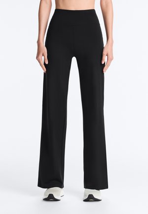 OYSHO, HIGH-RISE COMFORT STRAIGHT-LEG  - Trousers - black
