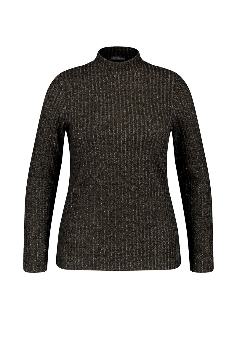 Samoon Longsleeve zwart