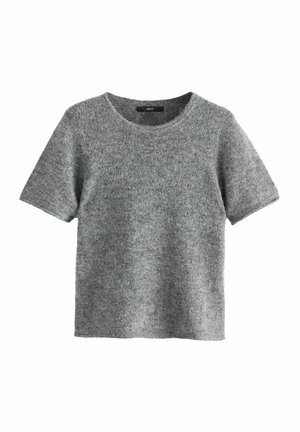 REGULAR FIT - SHORT SLEEVE CREW NECK - Jednoduché tričko - grey charcoal