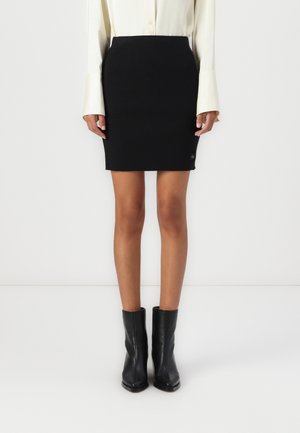 LABEL SKIRT - Pencil skirt - black