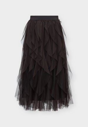 Vero Moda, VMRILEY CALF SKIRT - Jupe trapèze - chocolate torte