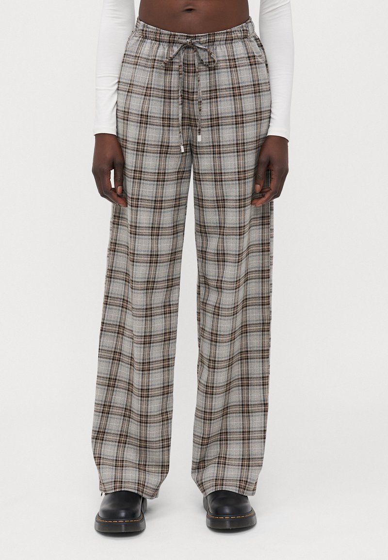 ONLY Tall ONLISADORA LIFE PULL WIDE  - Hlače - medium grey melange