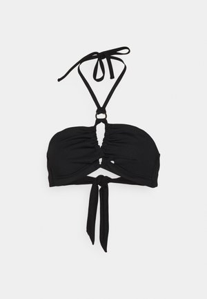 Hunkemöller, NERO RIB UP CROP - Πάνω μέρος μπικίνι - black
