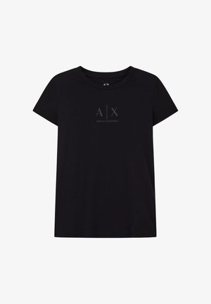 Armani Exchange, - T-shirt z nadrukiem