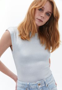 OXXO CREW NECK - T-shirt basic - silver