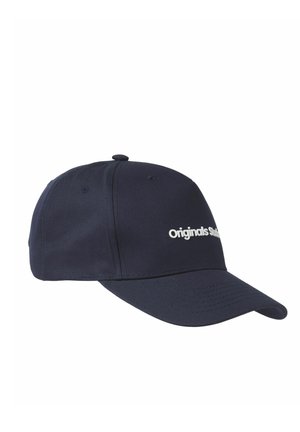 Gorra de béisbol azul marino hecha de tela con visera curva, con el texto "Originals" en blanco en la parte frontal y agujeros de ventilación a cada lado.