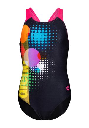 DOTS SWIM PRO BACK - Uimapuku - black multi-black-shocking pink
