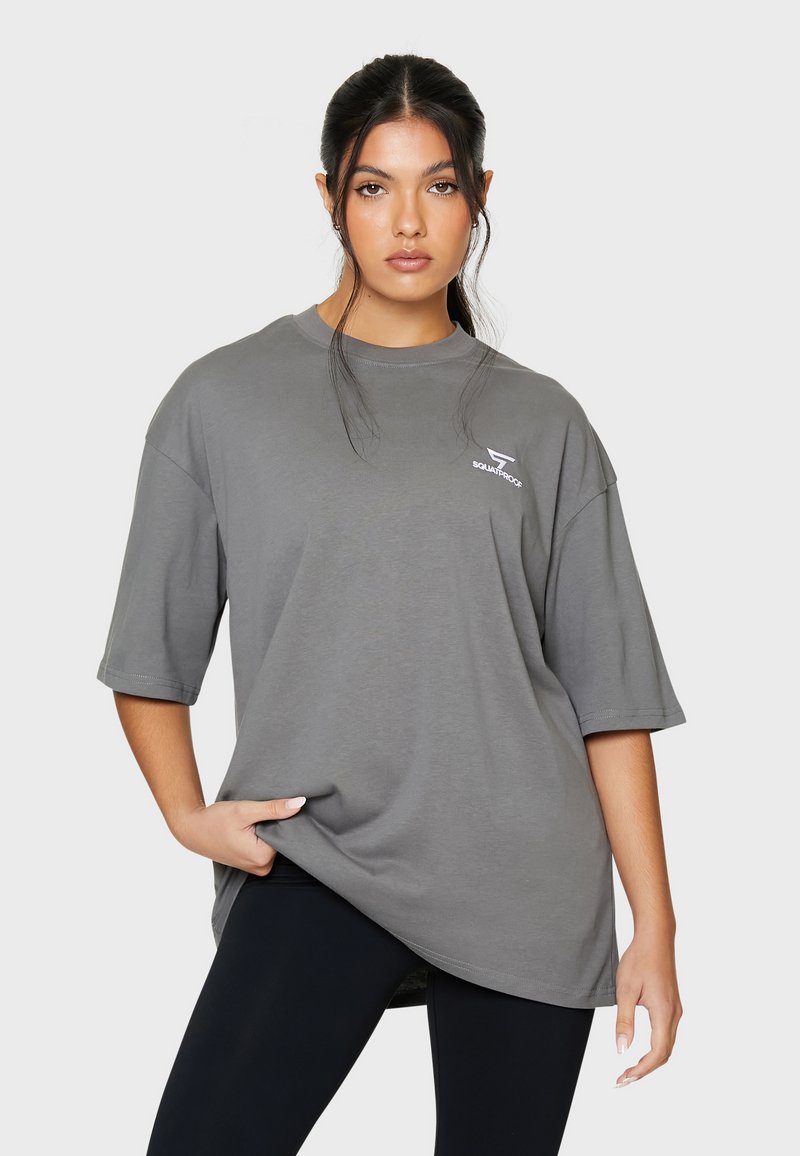 SQUATPROOF SP LEFT PUMP COVER OVERSIZE - T-shirts basic - dark grey