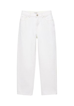PULL&BEAR, HIGH-WAIST - MOM JEANS < - Jean Mom - white