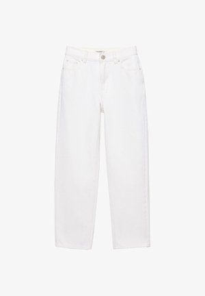 PULL&BEAR, HIGH-WAIST - MOM JEANS < - Jean Mom - white