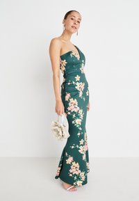 WAL G PETITE WEDDING GIGI ONE SHOULDER  - Trikotāžas kleita - forest green
