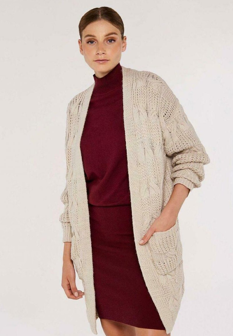Apricot APRICOT LONG Gilet stone/beige ZALANDO.FR
