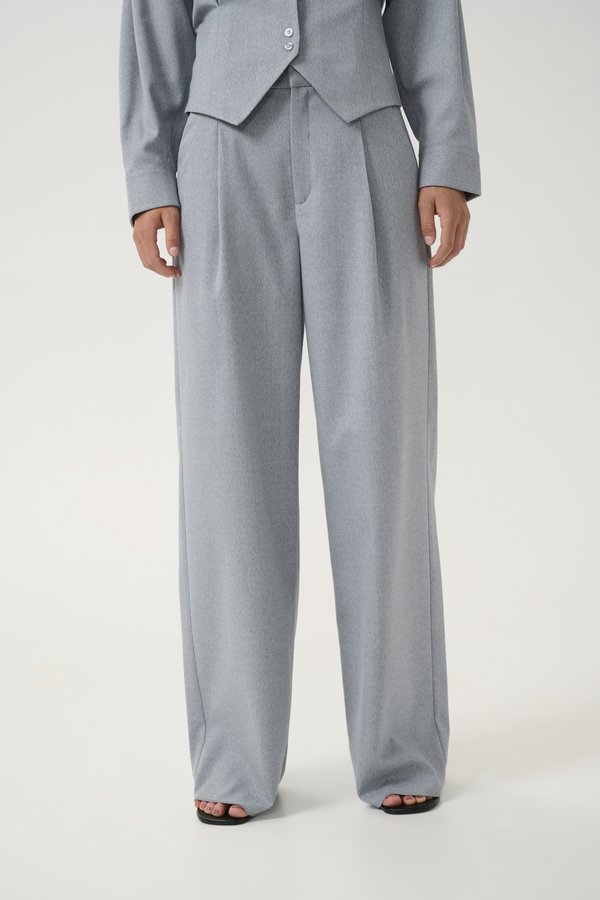 PAULIA WIDE PANTS - Trousers