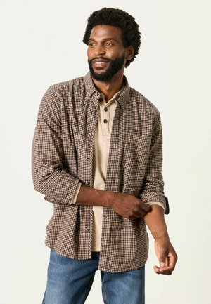 FatFace, LONG SLEEVE GINGHAM SHIRT - Shirt - brown