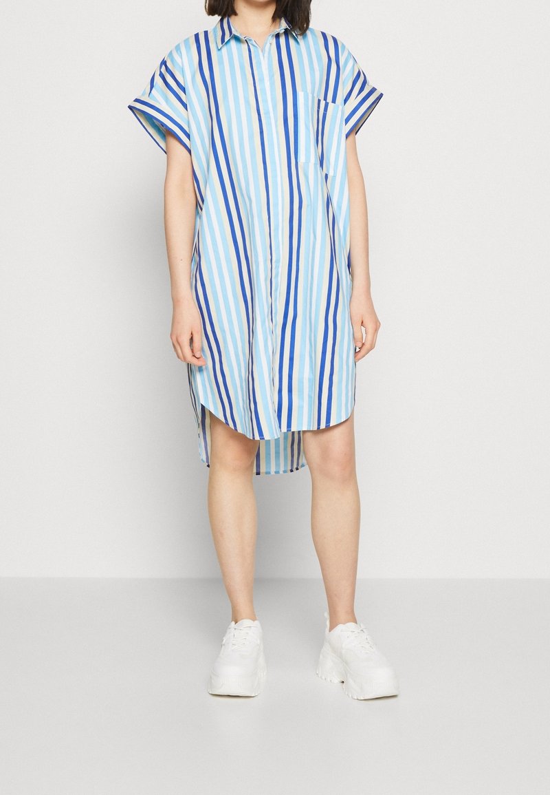 monki striped shirt dress Monki Shirt dress - multi-coloured - (Pre-owned)