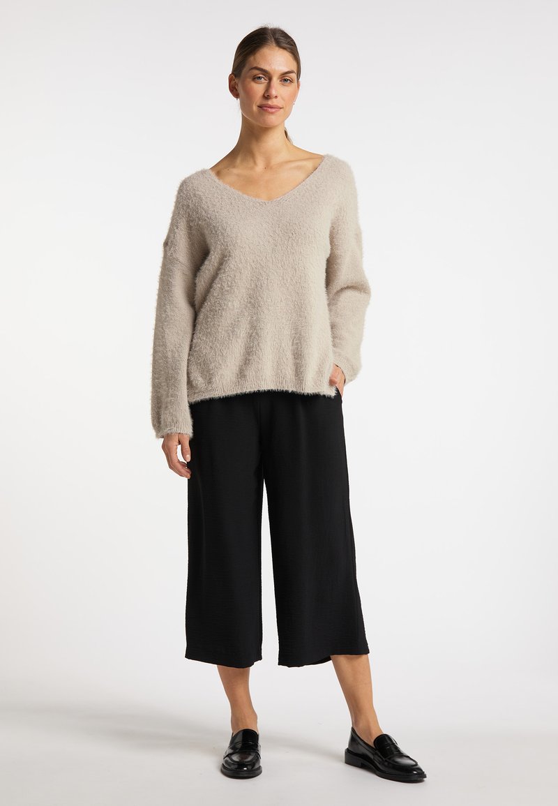 Damen Strickjacken | usha USHA LYNNEA Strickpullover stein - FT66495 Damen Strickjacken | usha USHA LYNNEA Strickpullover stein - FT66495