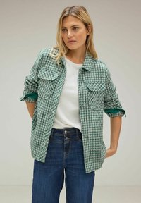 Street One BOUCLÉ OVERSHIRT - Leichte Jacke - grün