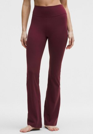 GROOVE NULU™ HIGH-RISE FLARED REGULAR - Leggings - burgundy bay