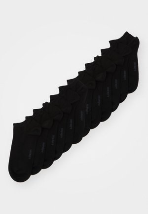 ESSENTIAL STEPS SOLID 12 PACK - Čarape - black