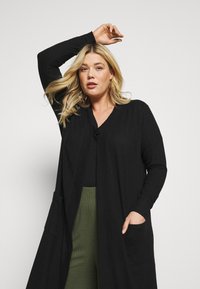 Cardigan Lungo Noisy May Donna - Giaccona In Poliestere Morbido Con Scollo A V, Vestibilità Rilassata - Foto 7