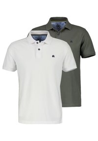 Non sélectionné, weiß   dunkelgrün