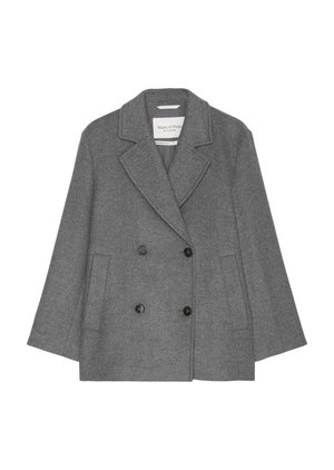 DOUBLE BREASTED - Cappotto classico - medium stone melange
