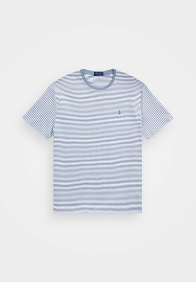 Polo Ralph Lauren CLASSIC FIT STRIPED SOFT COTTON T-SHIRT - Marškinėliai su spaudiniu - vessel blue/white