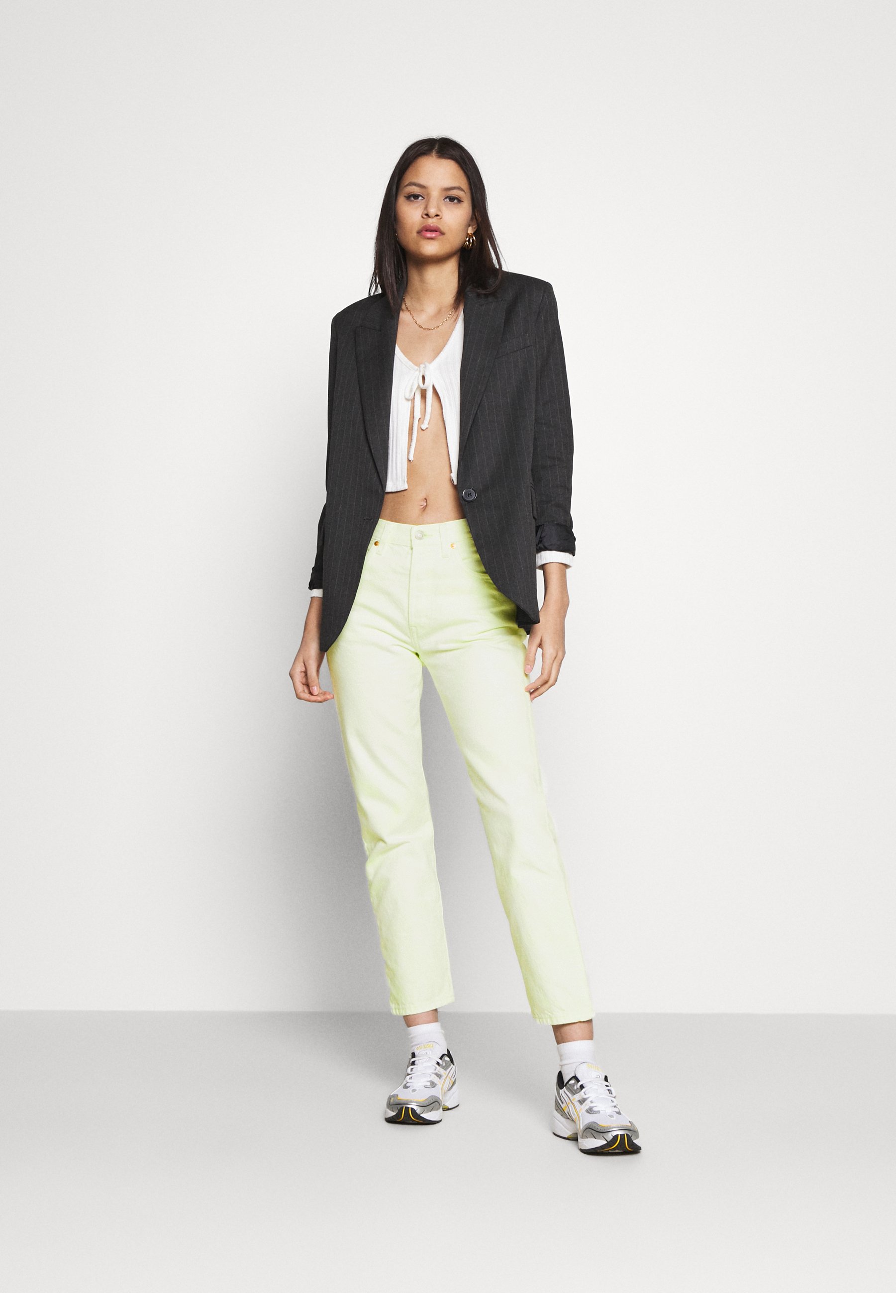 Levi's® 501 CROP - Jeans Tapered Fit - in the lime/giallo fluo - Zalando.it