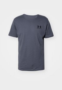 LEFT CHEST LOGO - Print T-shirt - castlerock/black