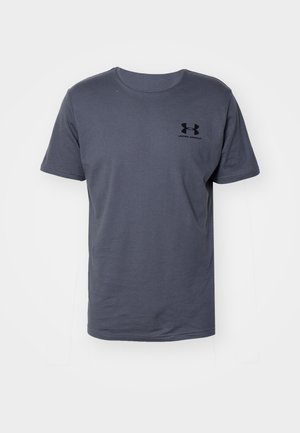 Under Armour SPORTSTYLE LC  - Sports T-shirts - castlerock/black