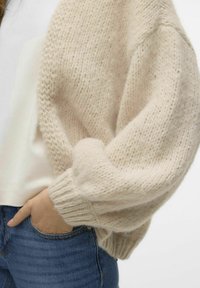 Vero Moda VMMAYBE OPEN CARDIGAN - Kardiganas - oatmeal