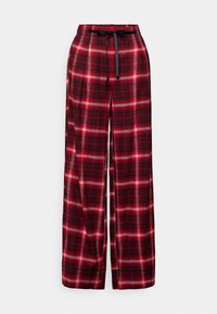 CHECK PANTS - Bas de pyjama - open red
