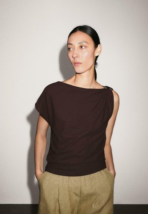 Massimo Dutti T-Shirt print - brown