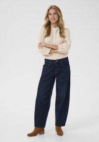 Cream BAHREN ANKL BALLOON - Jeans relaxed fit - garland dark blue denim