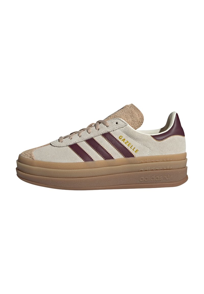 adidas Originals GAZELLE BOLD cream white   maroon   magic beige/off-white