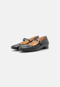 ALOHAS POR DO SOL BALLET FLATS - Ankle strap ballet pumps - onix black