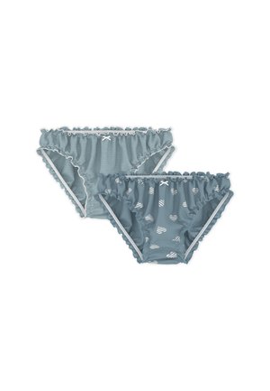 RUCHED HEART PRINT  2 PACK - Slip - green white