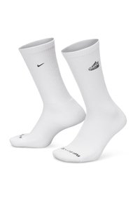 Nike Sportswear LIFESTYLE PLUS CREW PATCH  - Calcetines - weiss