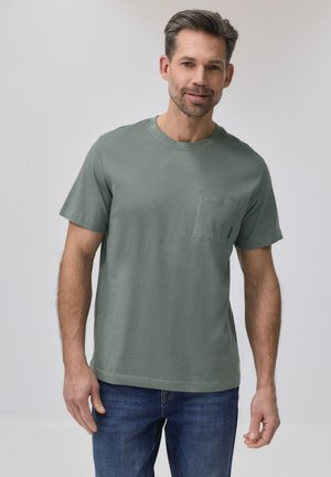 MIT BRUSTTASCHE - T-shirt basic - grün