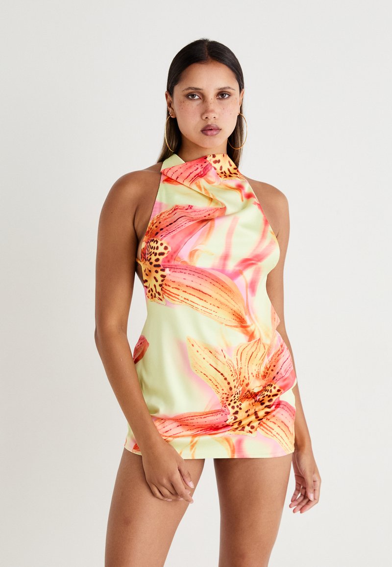 Jaded London - BACKLESS HIGH NECK DRESS - Cocktailkjole - multi-coloured, Forstørre