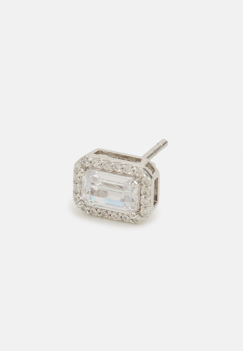 Orecchini A Corona In Argento 925 Con Cristallo Trasparente - Katy Craig Ltd - 2